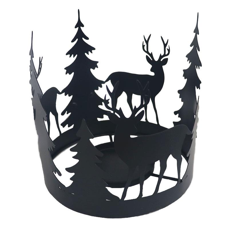 Black Metal Candle Ring