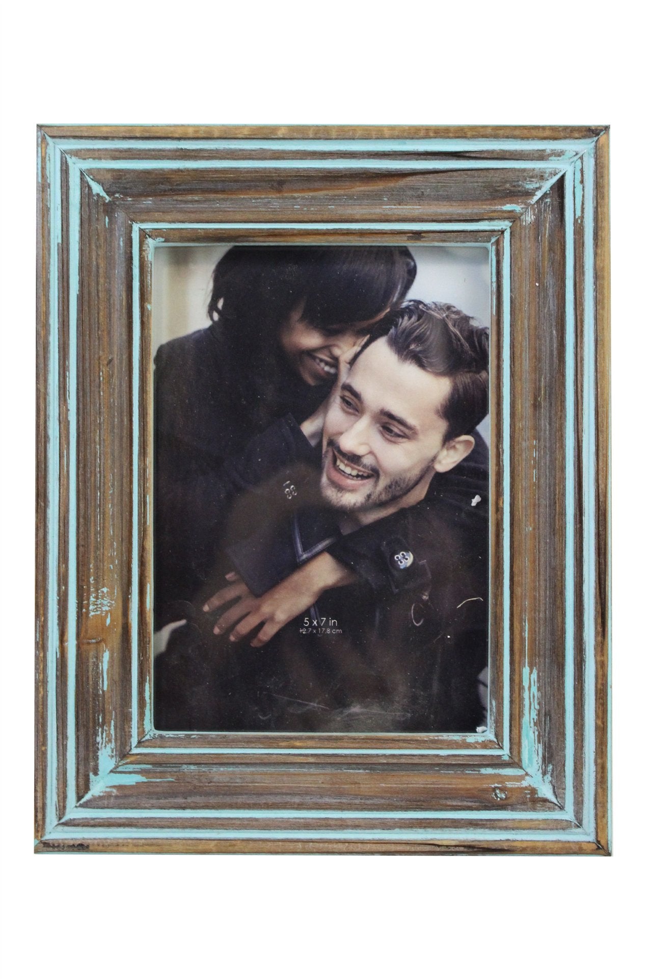 Distressed Wood Photo Frame