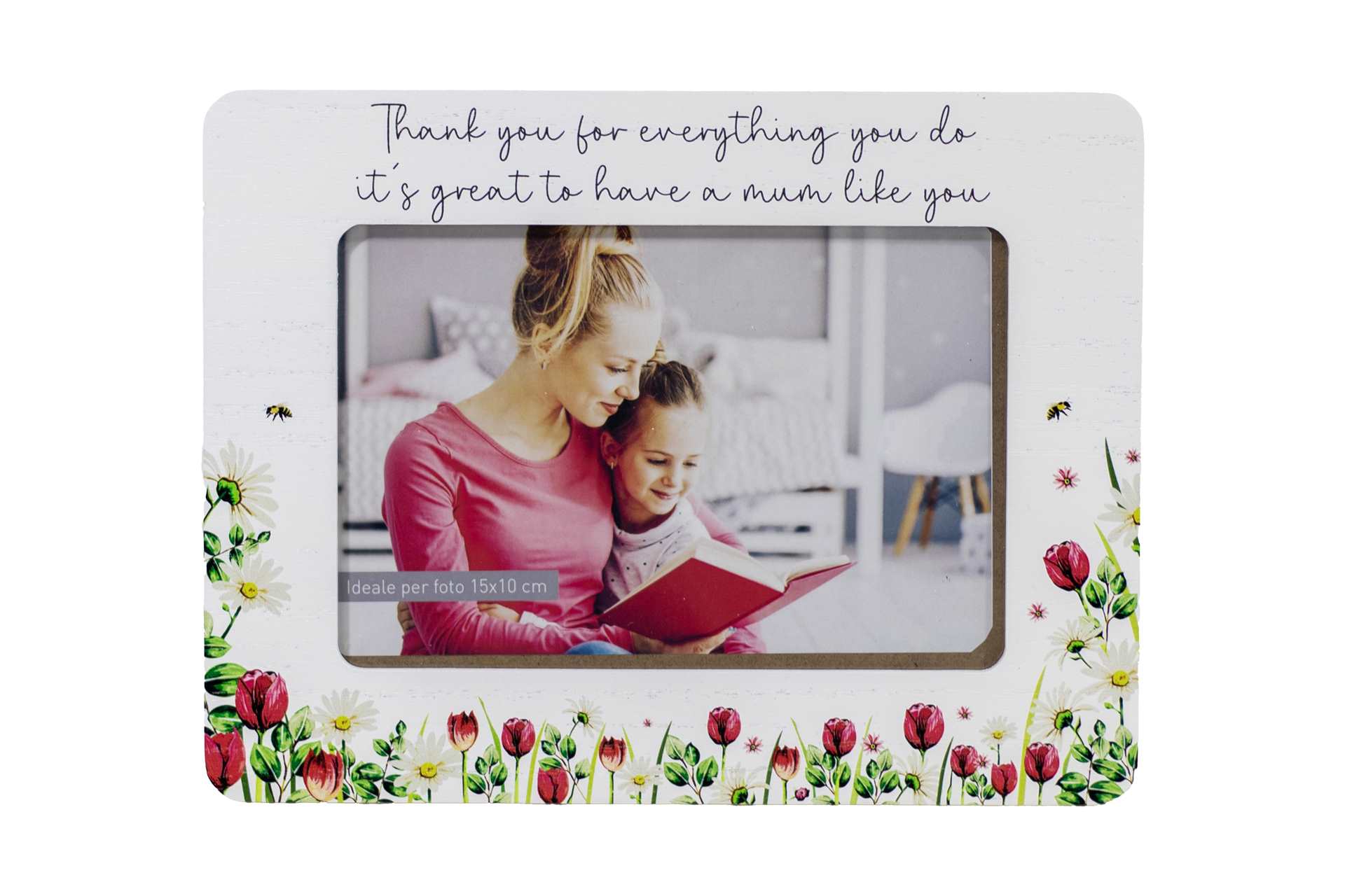 Floral Photo Frame: Thank You Mum