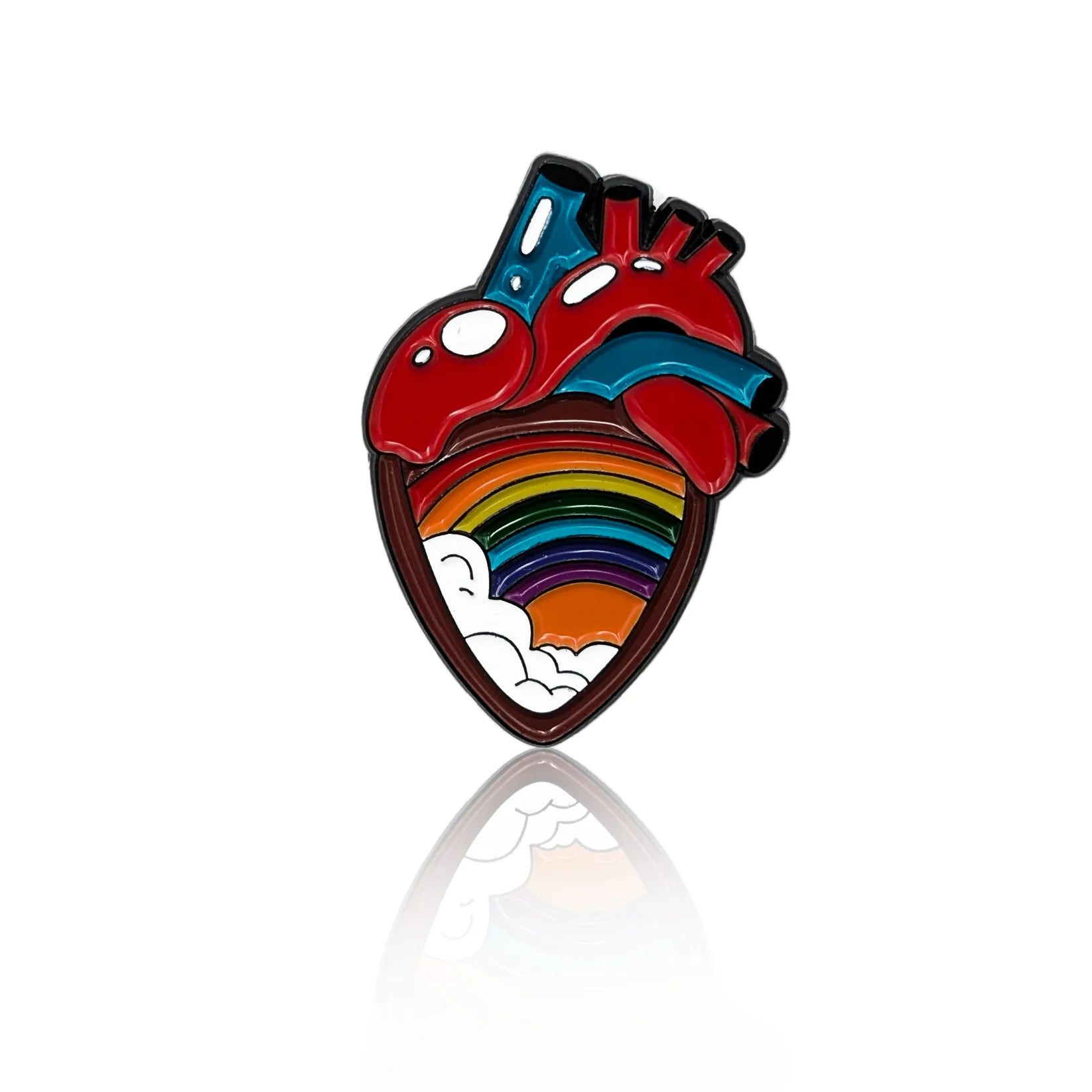 PinBox: Queer Heart Rainbow Pin
