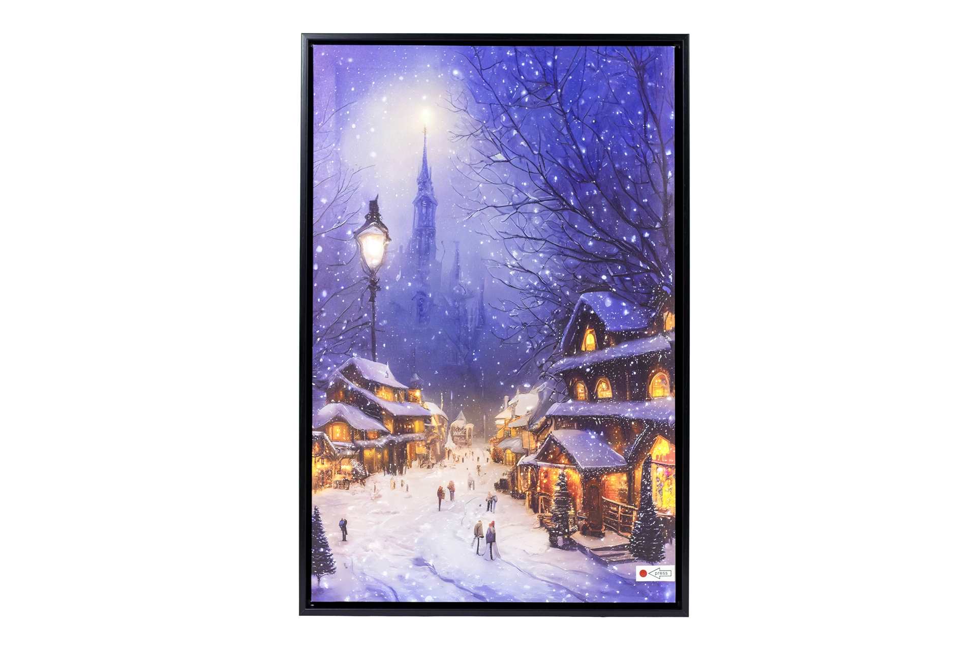 Lighted Winter City Scene