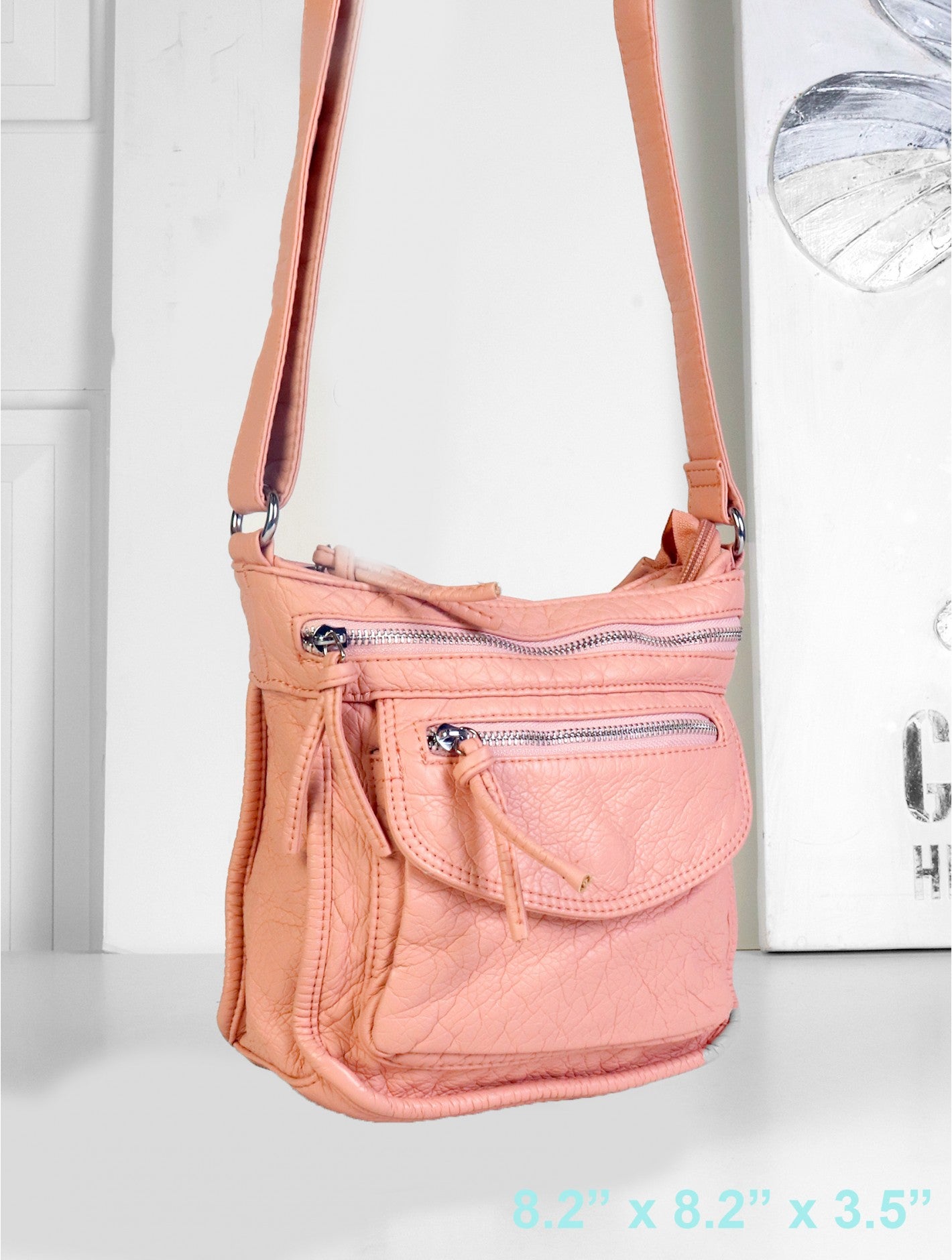 Faux Leather Satchel