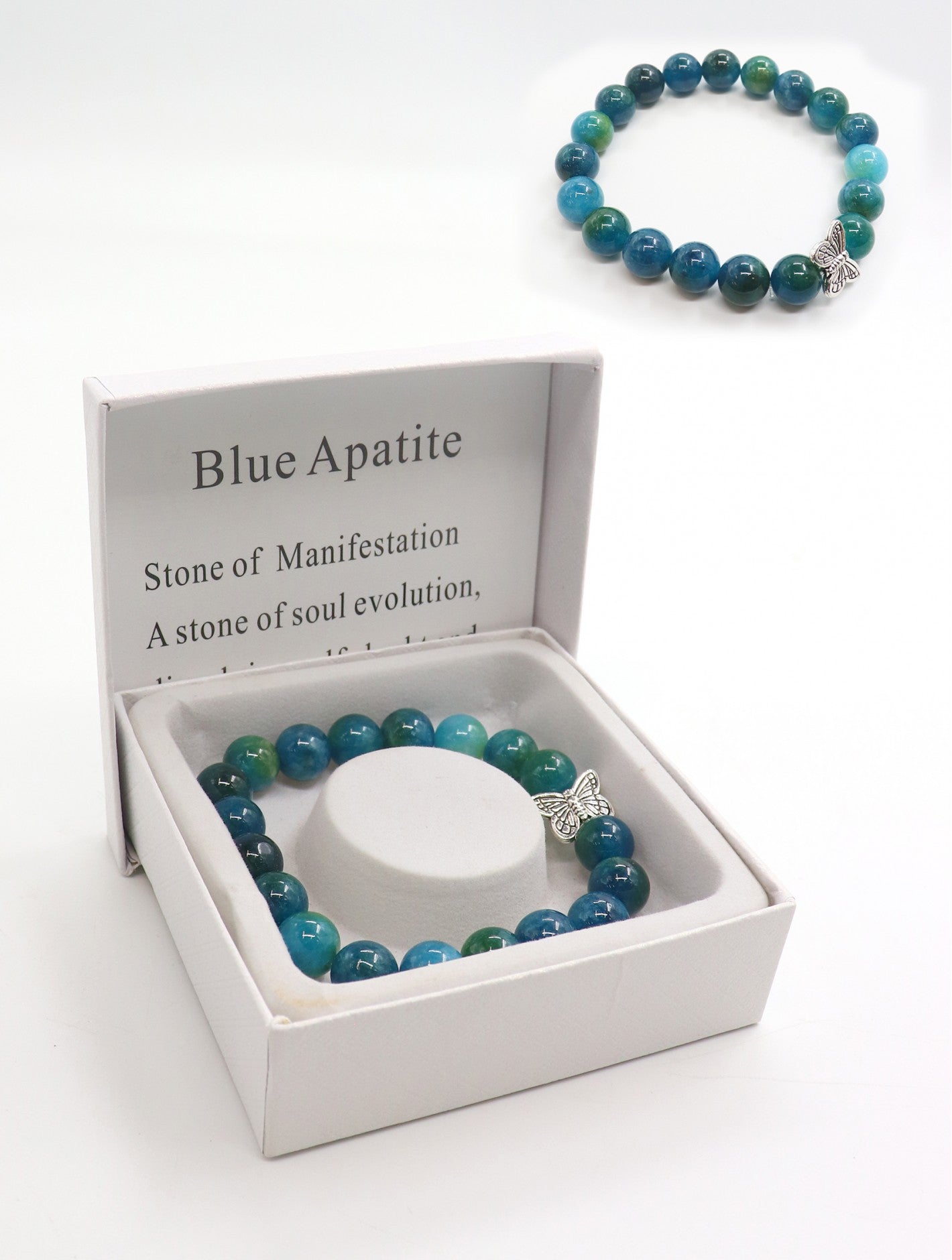 Blessings Bead Bracelet: Blue Apatite