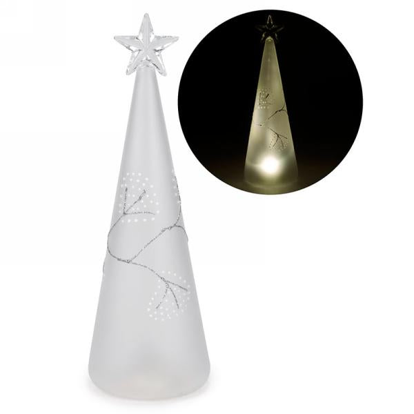 Silver Glitter Tree Decor