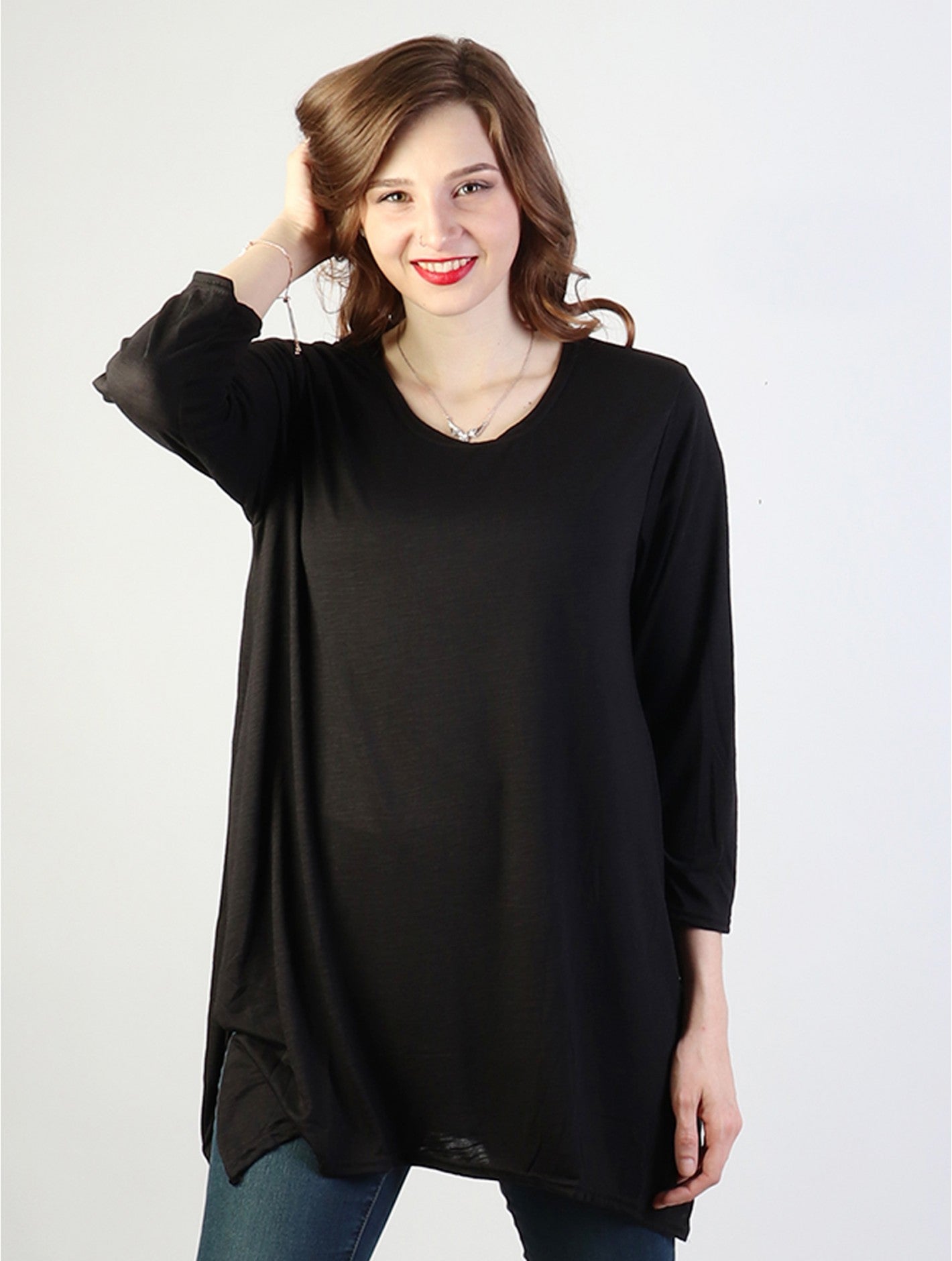 High-Low Long Sleeved Top