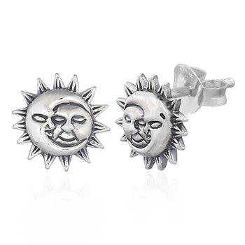 Sun & Moon Stud Earrings