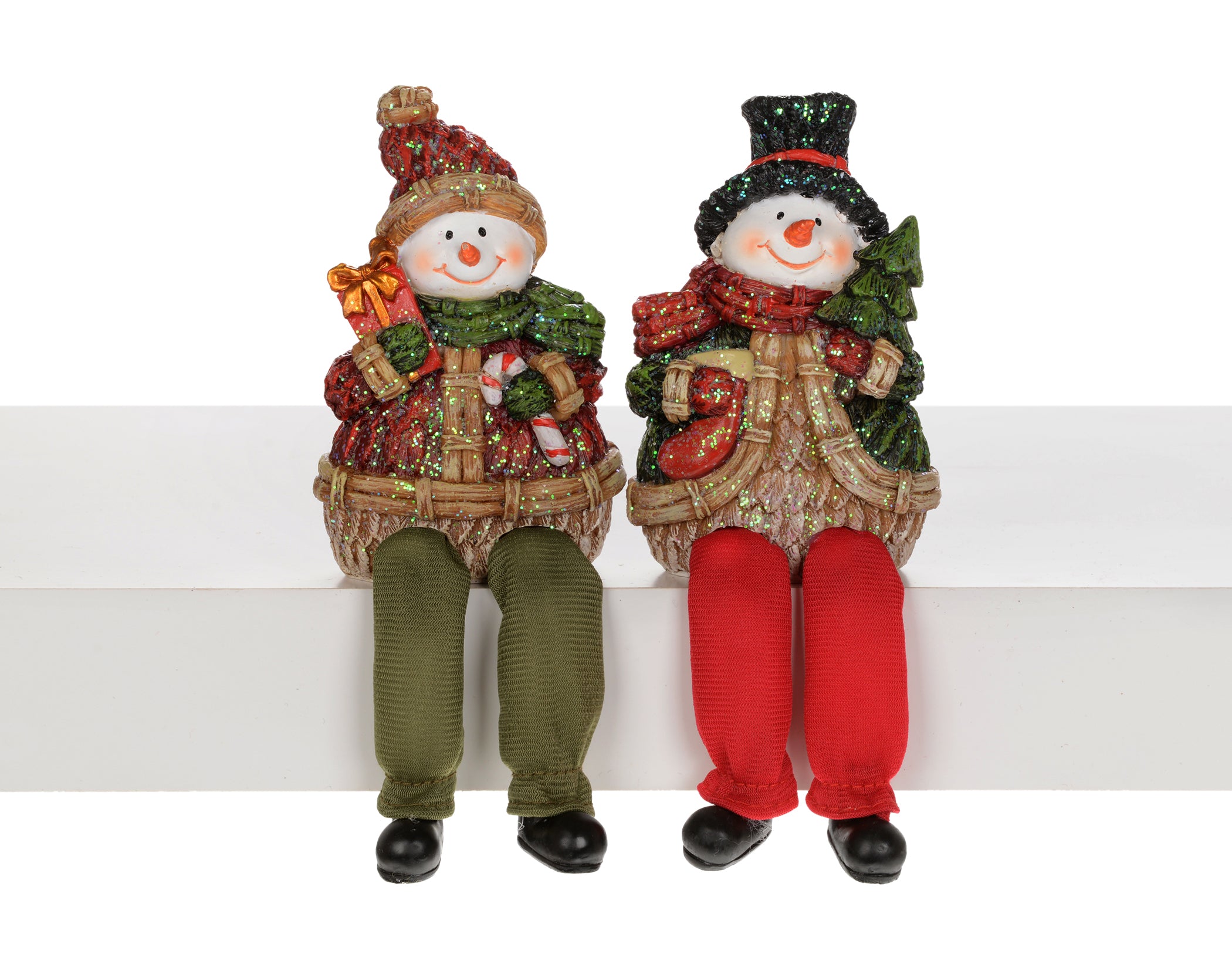 Folk Snowman with Dangly Legs