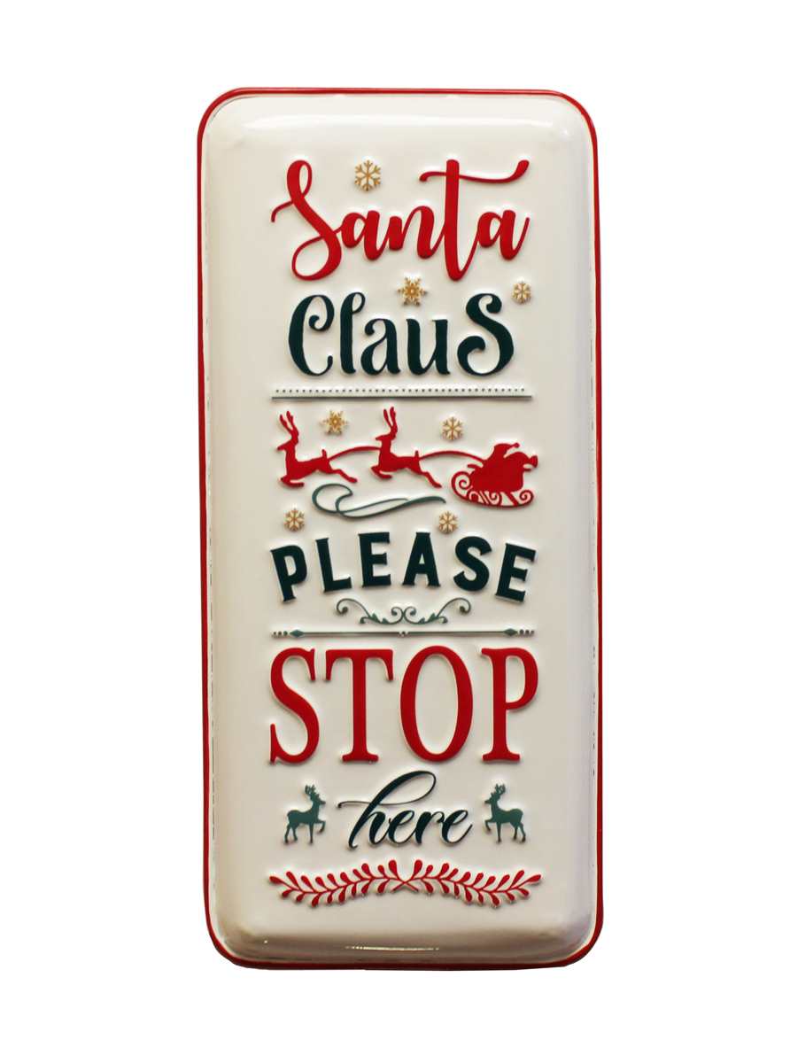 Santa Stop Here Sign