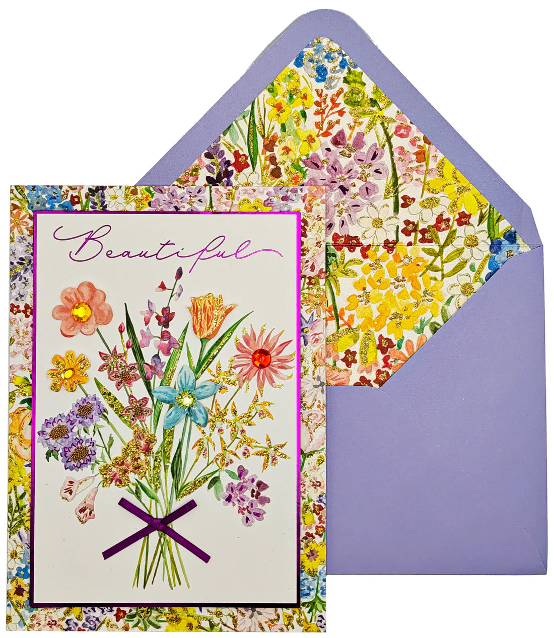 Birthday Card-Multi-Coloured Bouquet