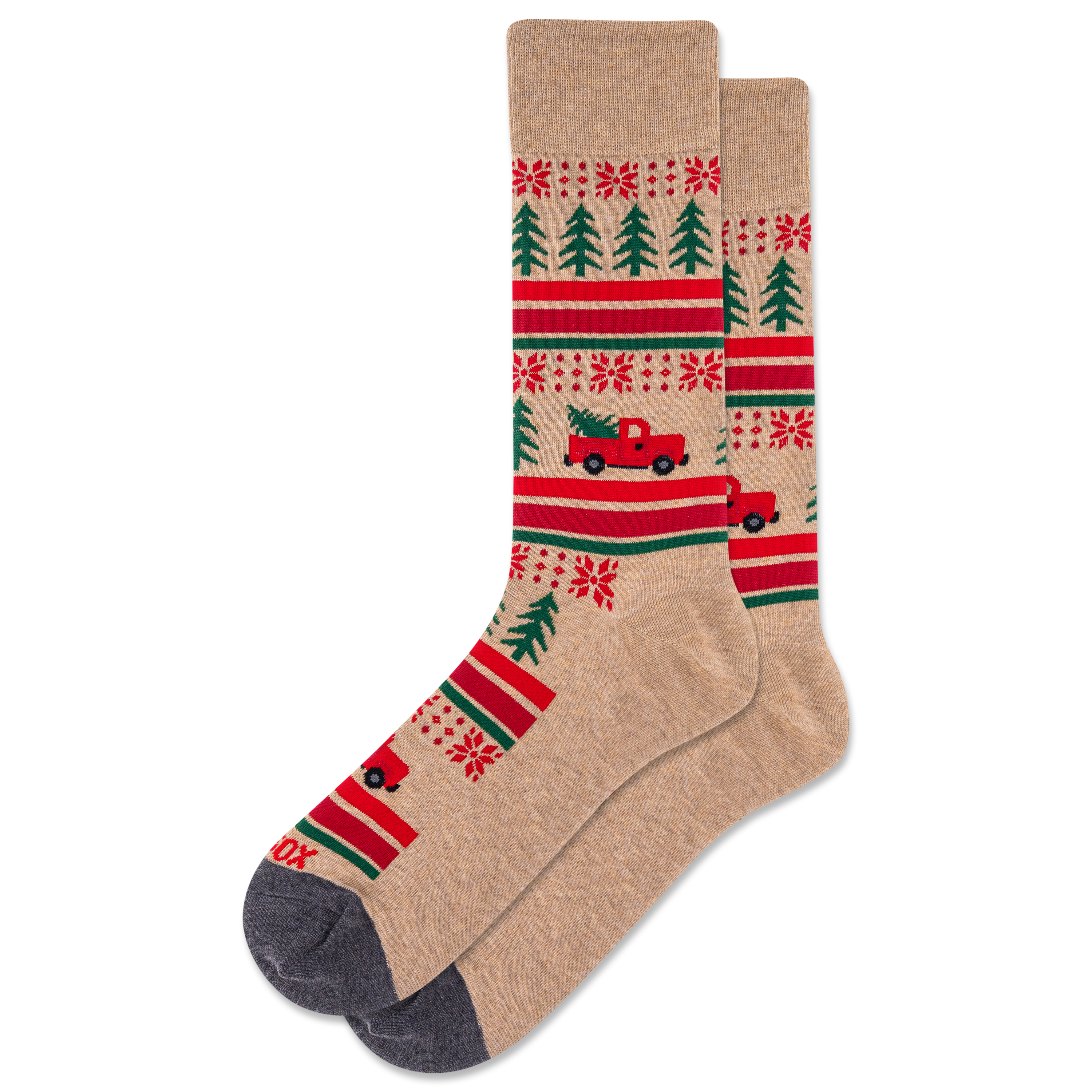 Hot Sox Mens Sock-Christmas Truck