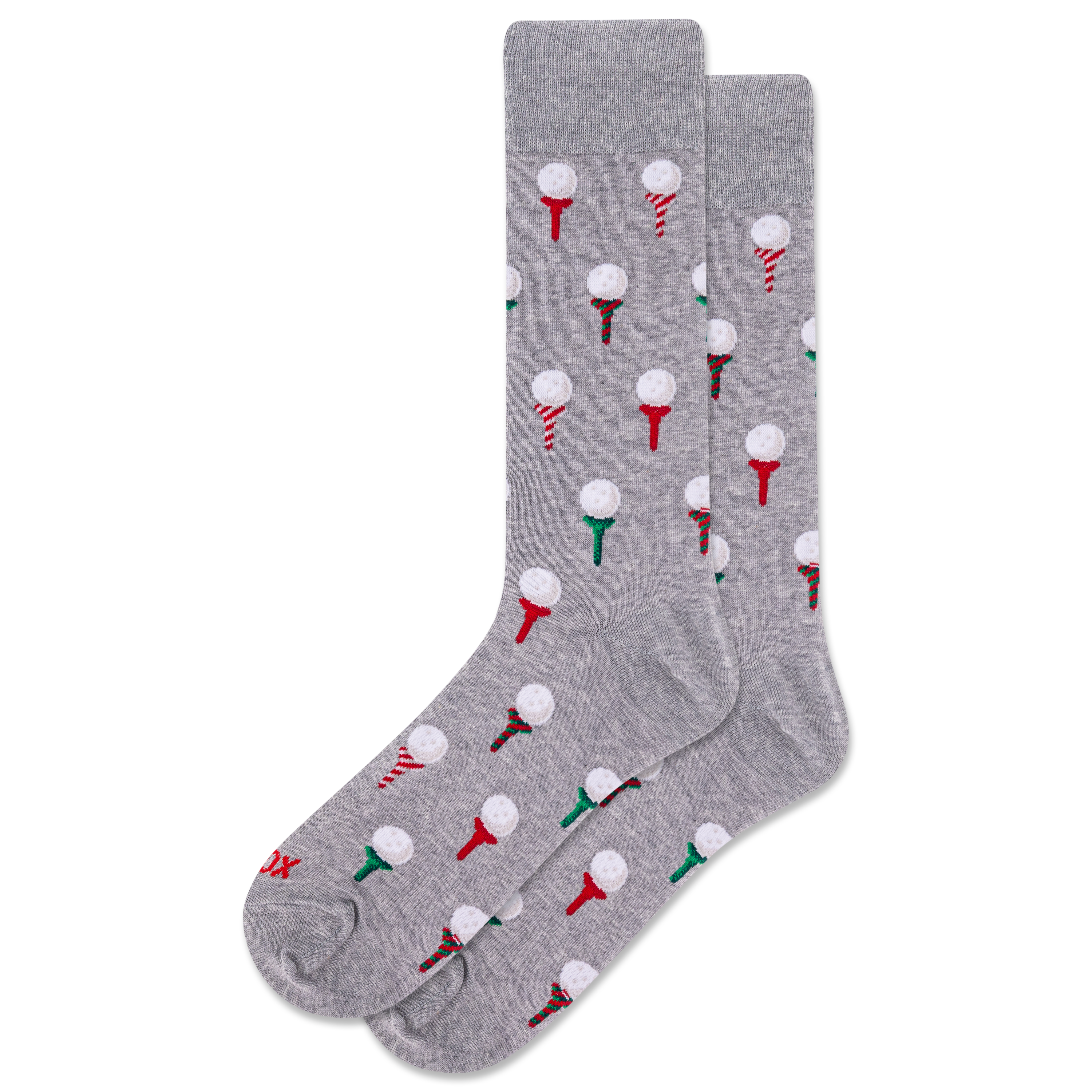 Hot Sox Mens Sock-Christmas Tee (Golf)