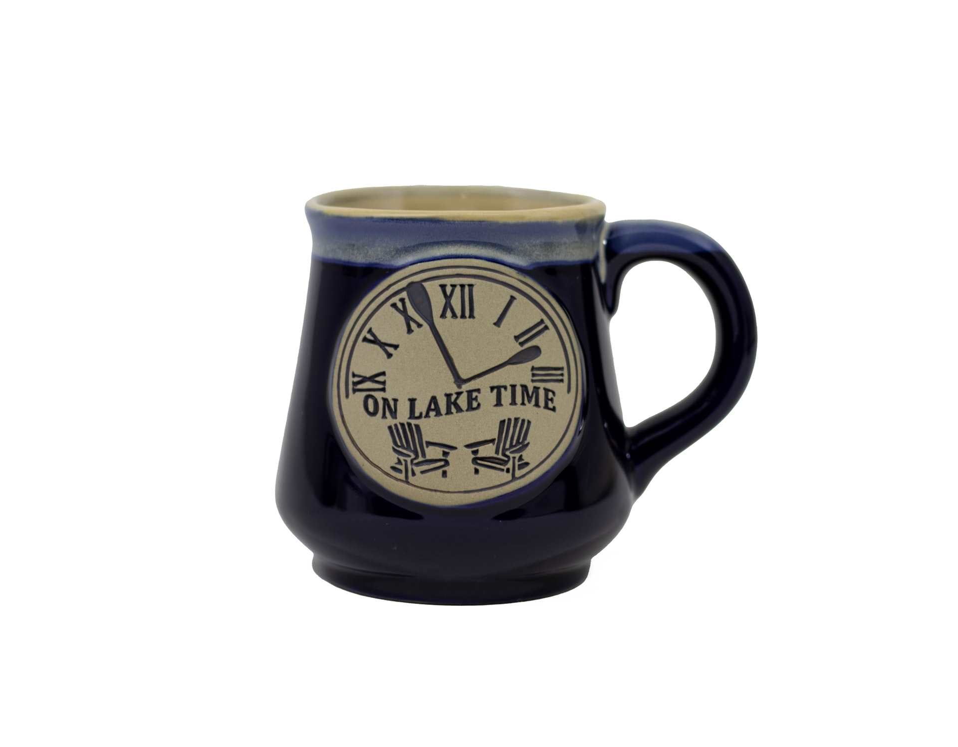 Pottery Style Mug: On Lake Time