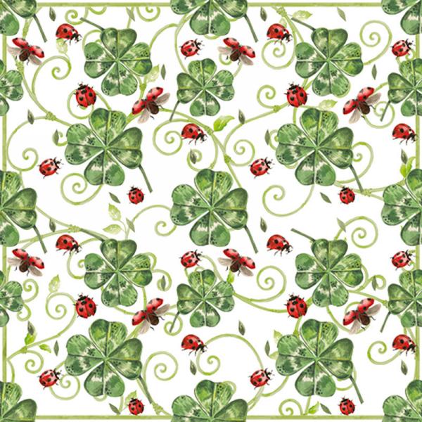 Shamrock & Ladybug Paper Napkins