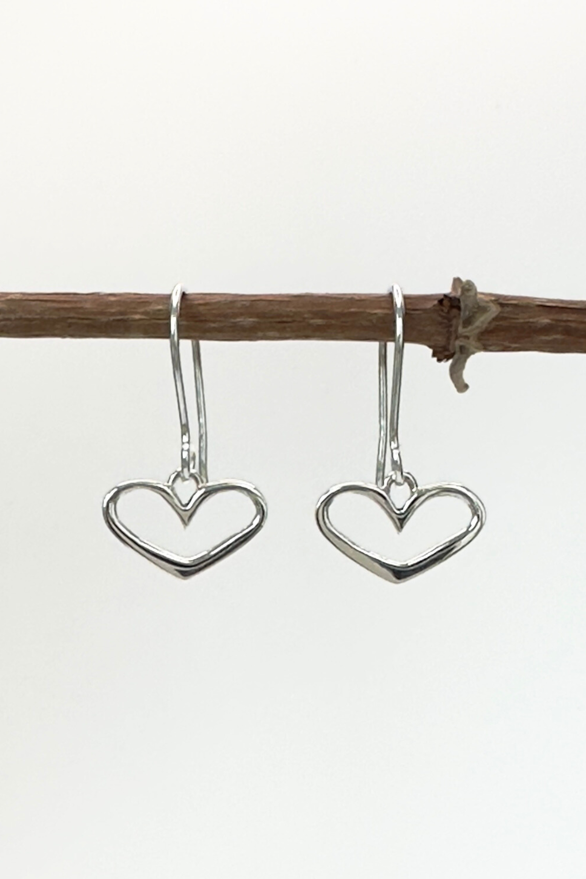 Sterling Silver Loving Heart Earrings