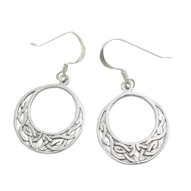 Open Celtic Earring in Sterling Silver