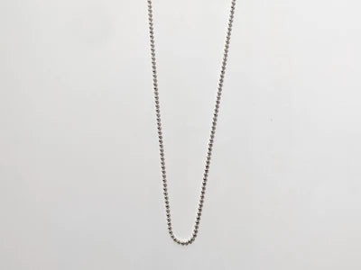 Beaded Sterling Silver Chain