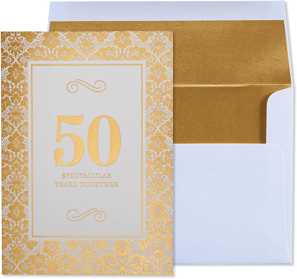 Anniversary Card-Golden Anniversary (50 years)