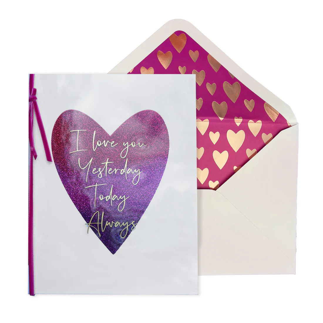 Anniversary Card- Glitter Heart