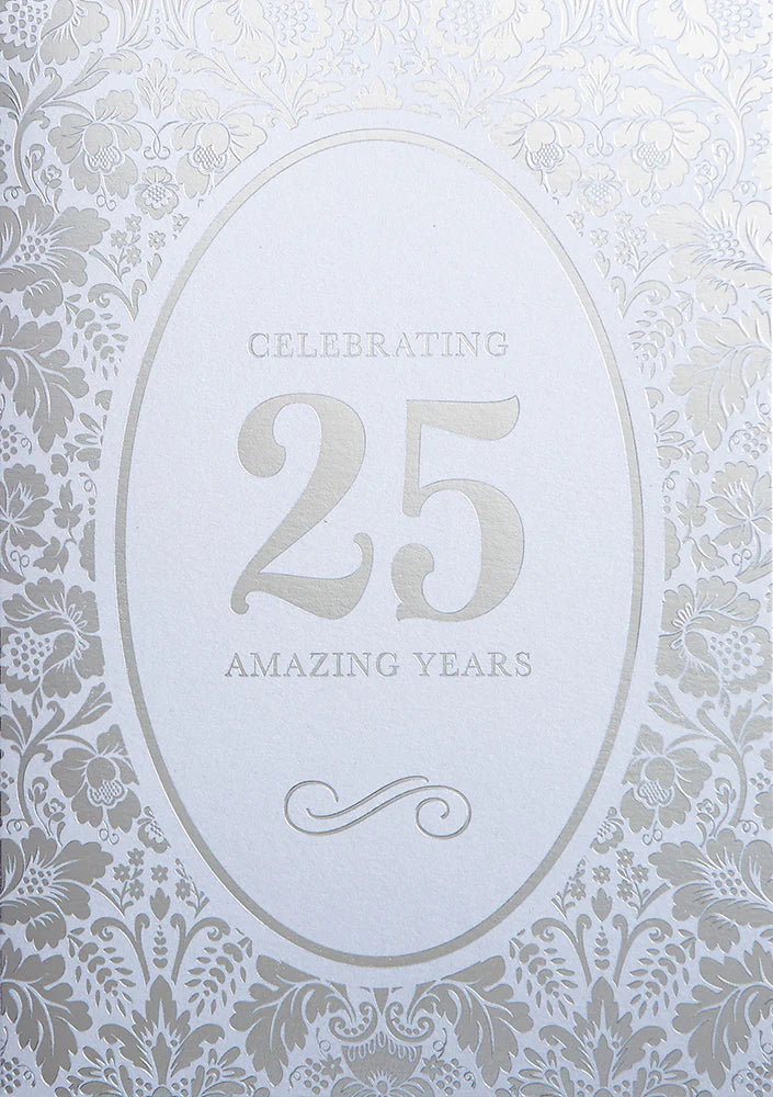 Anniversary Card-Silver Anniversary (25 years)