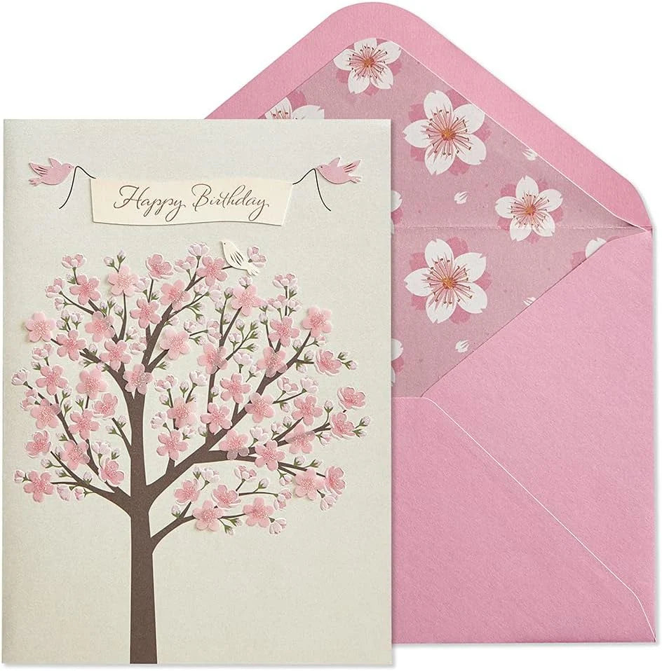 Birthday Card-Cherry Blossom Tree