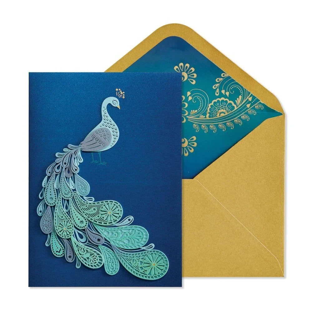 Birthday Card-Pretty Peacock