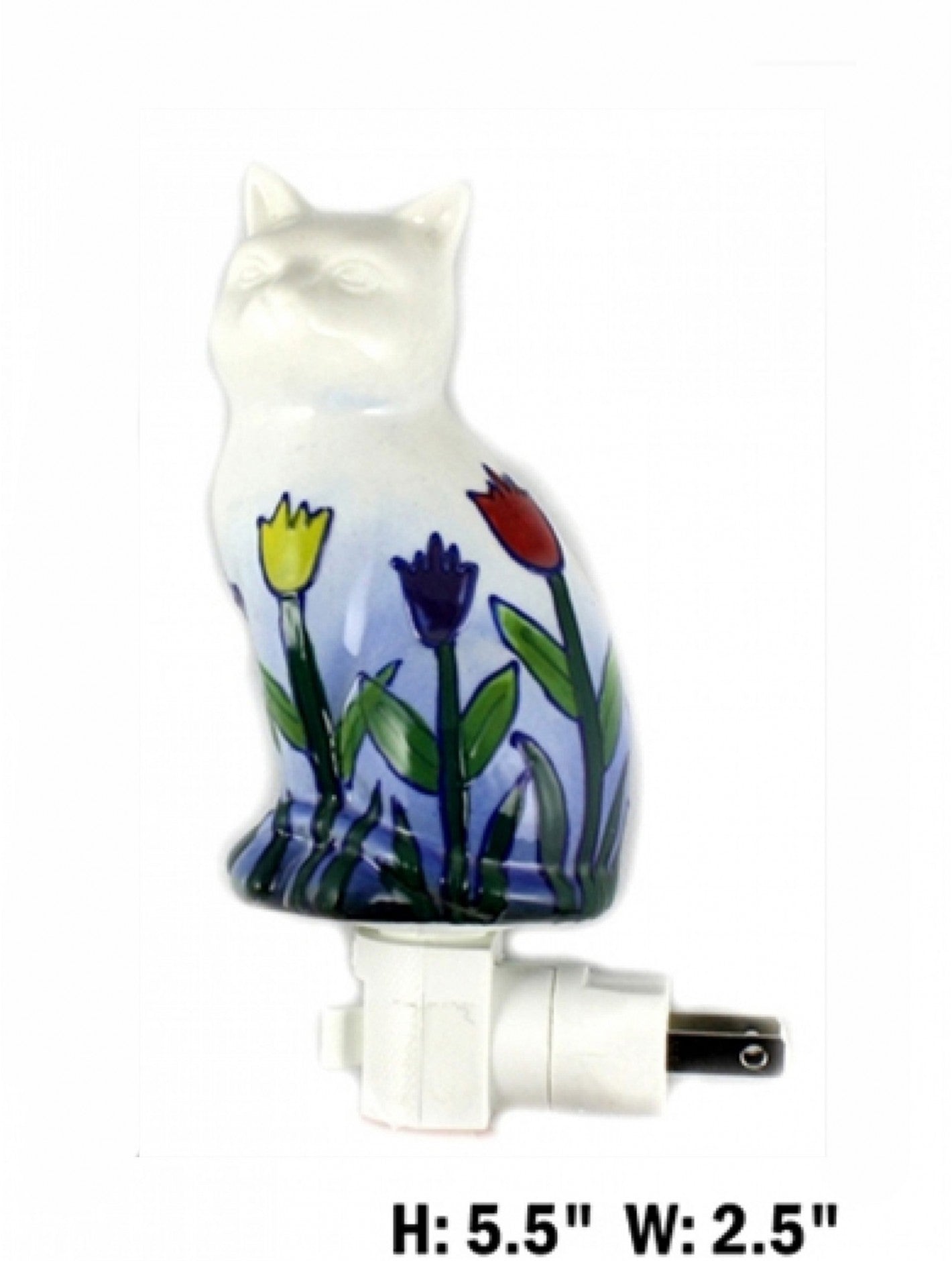 Porcelain Cat Night Light