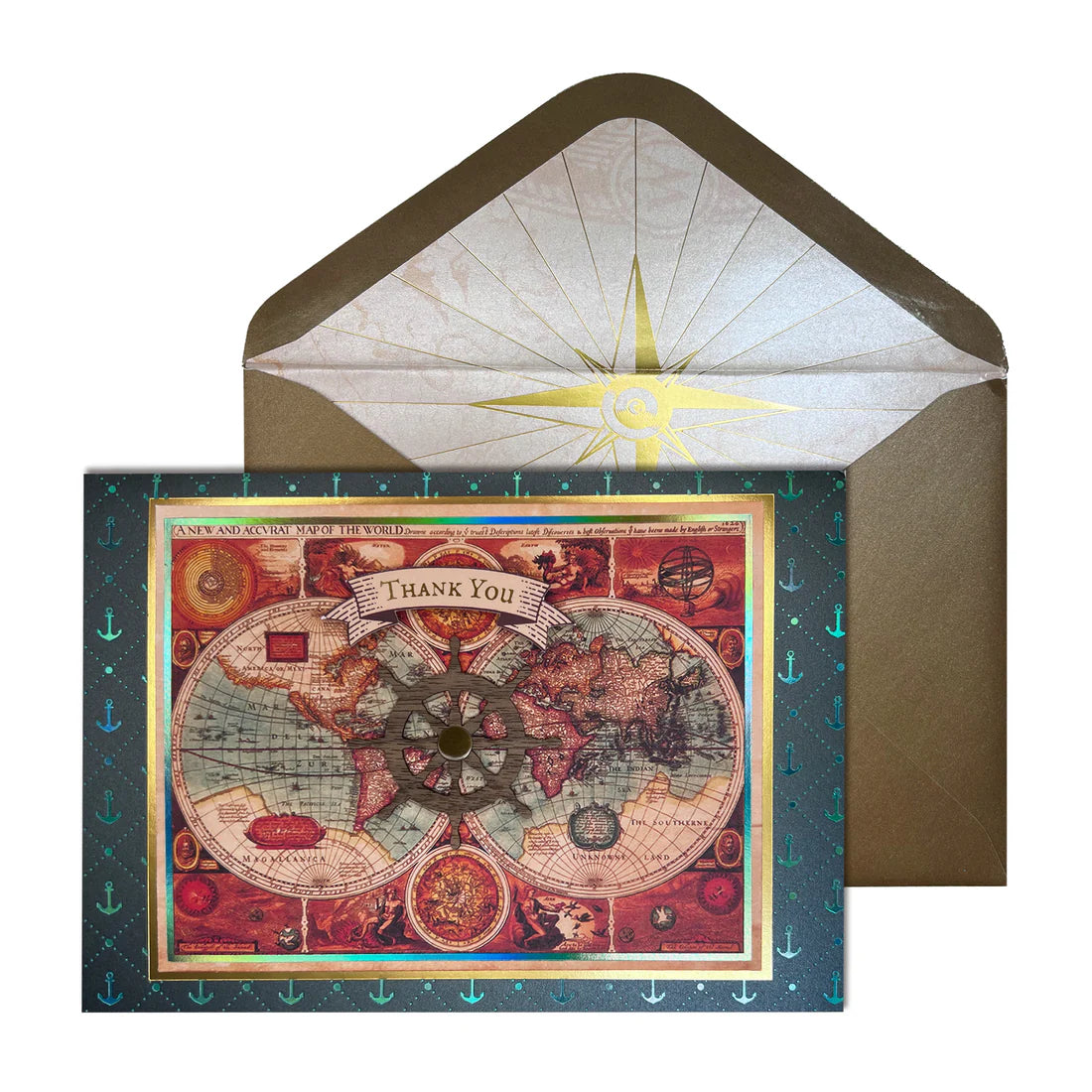 Thank You Card-World Map