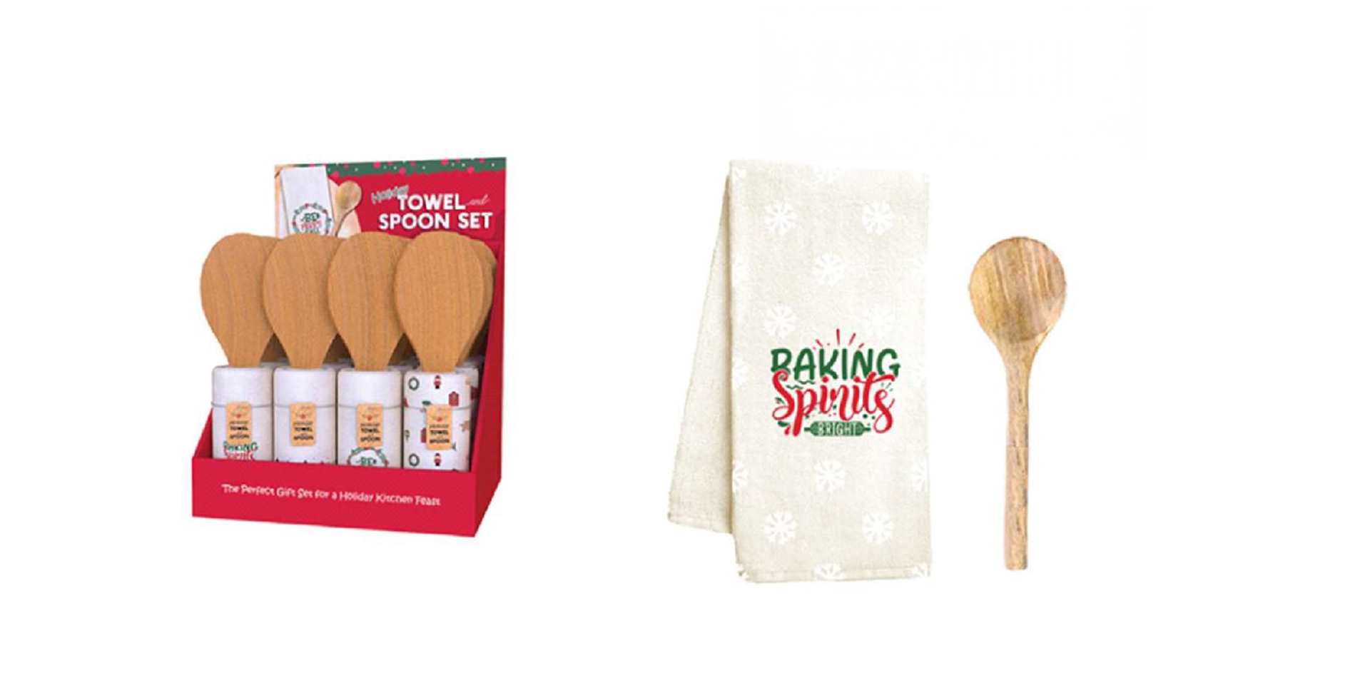 Holiday Tea Towel & Spoon Set