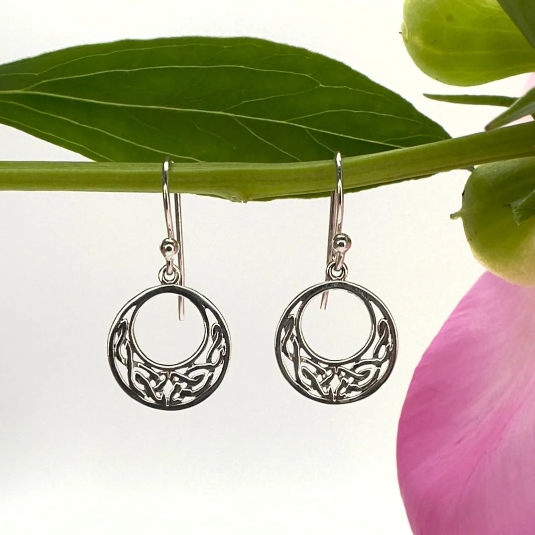 Open Round Celtic Knot Earring