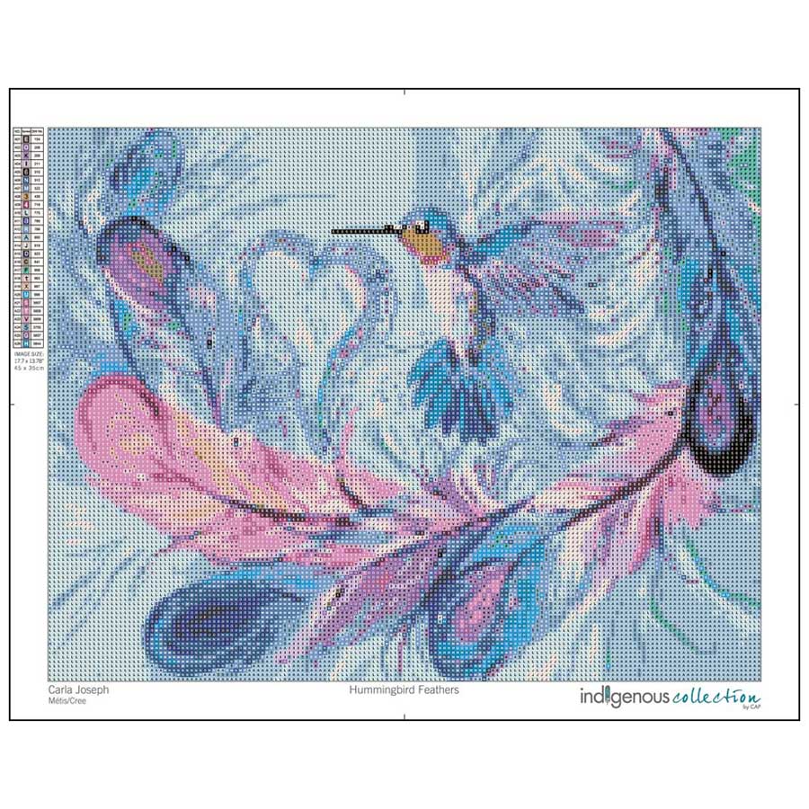 Indigenous Collection Diamond Art: Hummingbird Feathers