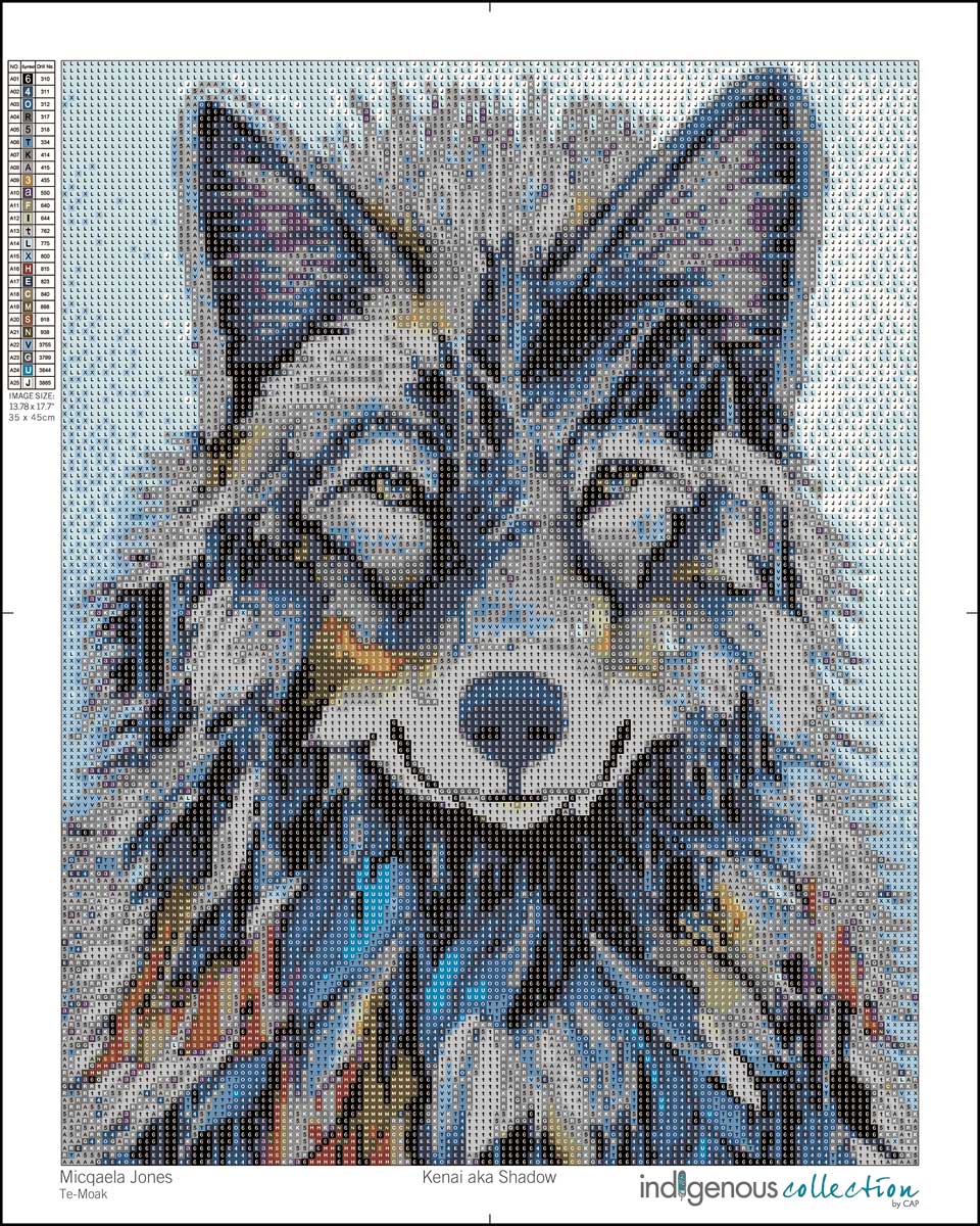 Indigenous Collection Diamond Art: Kenai AKA Shadow
