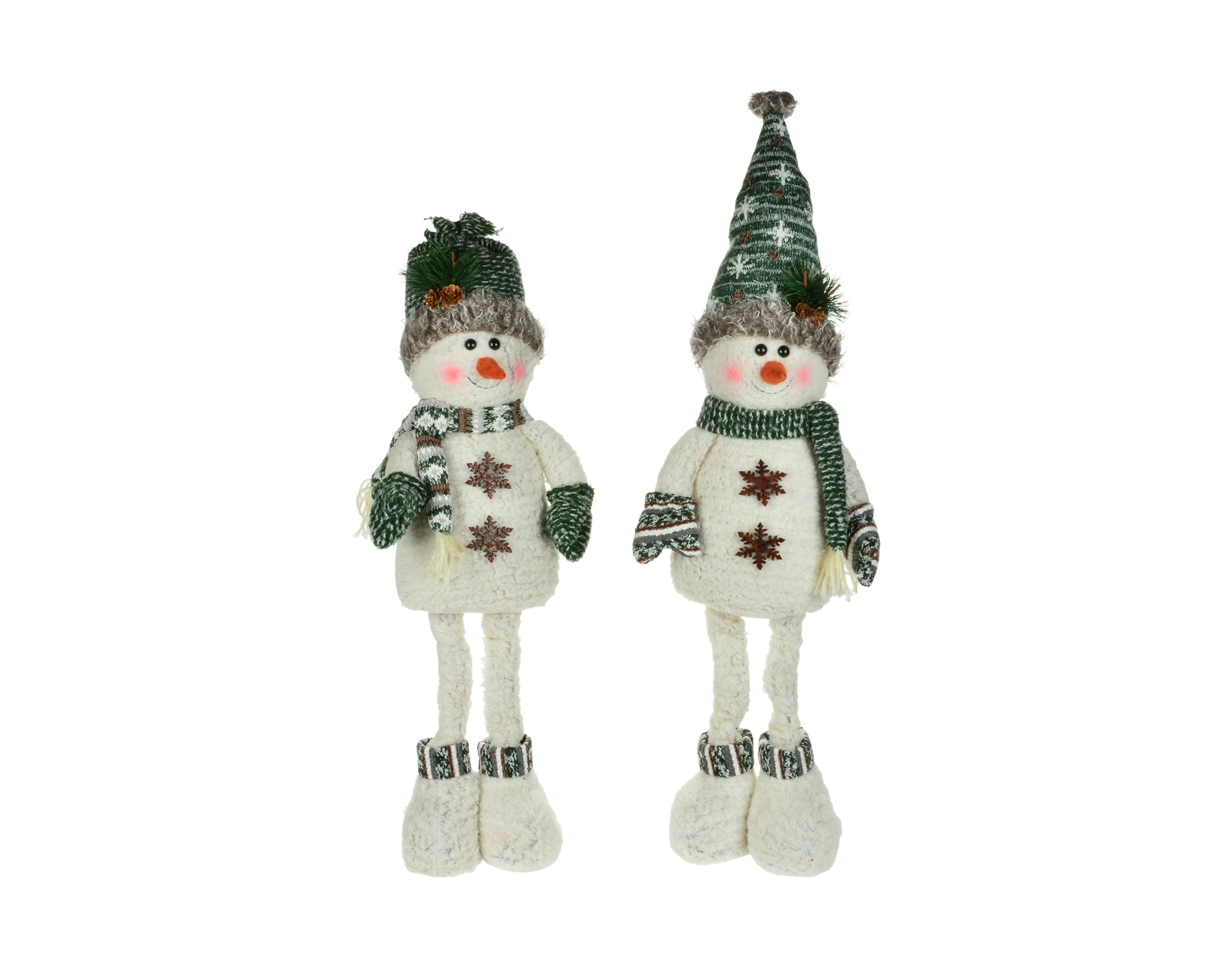 Flexible Standing Snowman with Toque or Hat