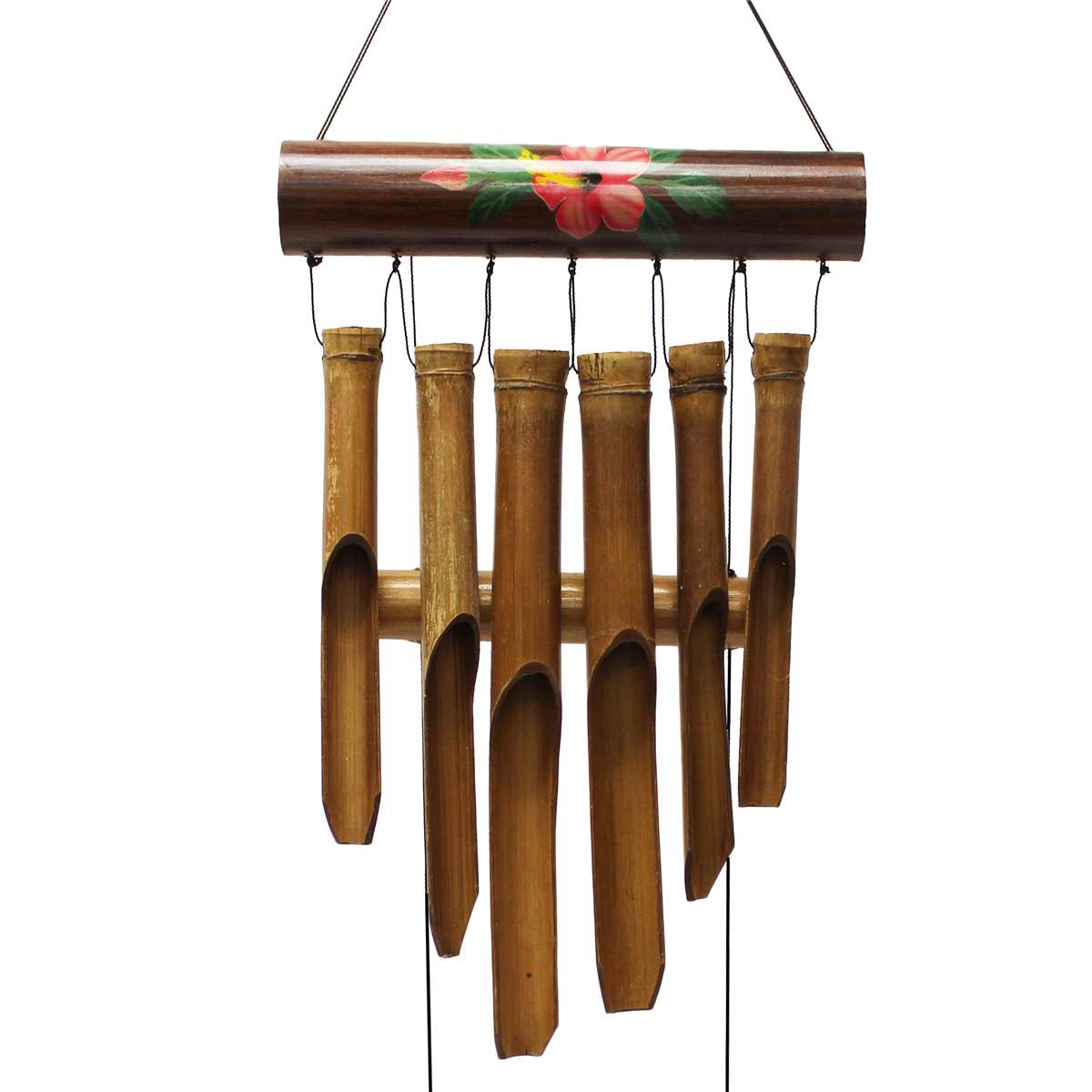 Bamboo Hibiscus Wind Chime