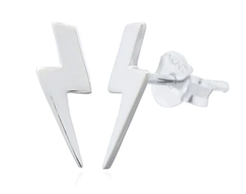 Lightning Bolt Stud Earrings