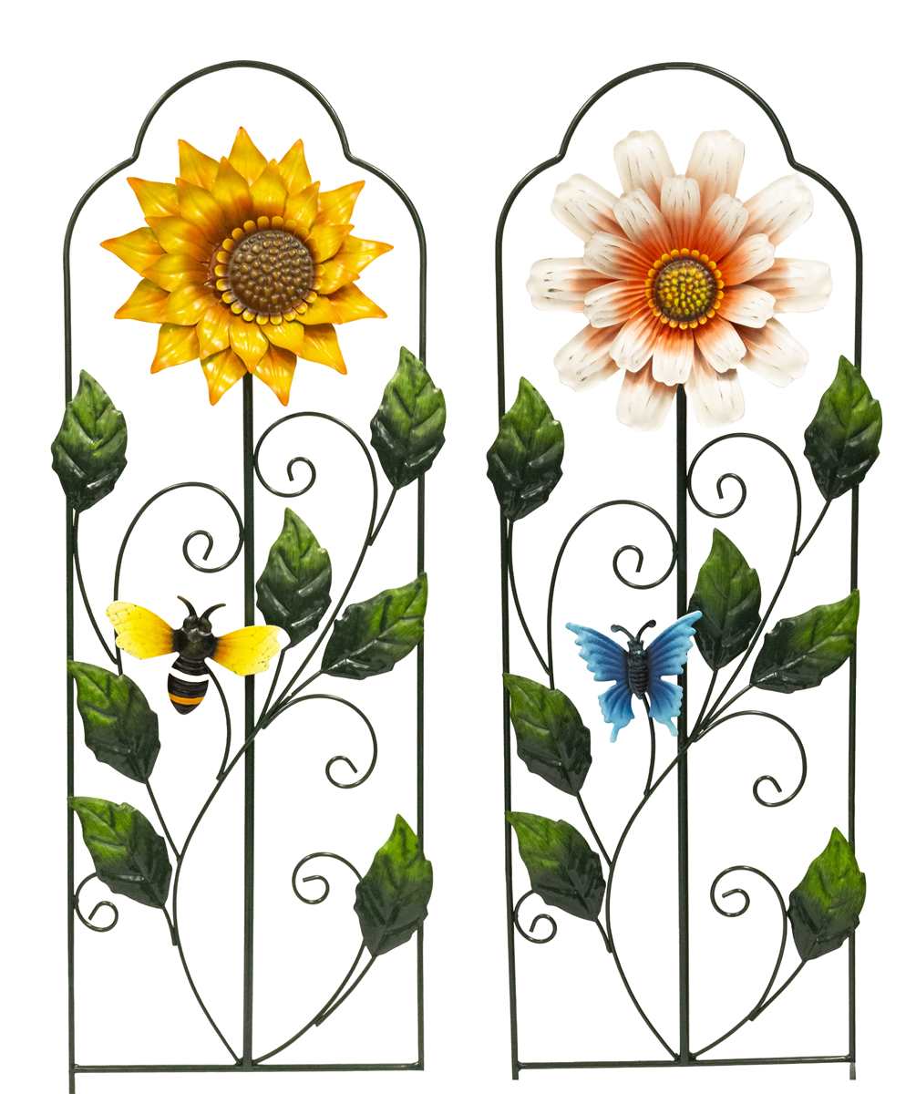 Metal Flower Garden Stake/Trellis