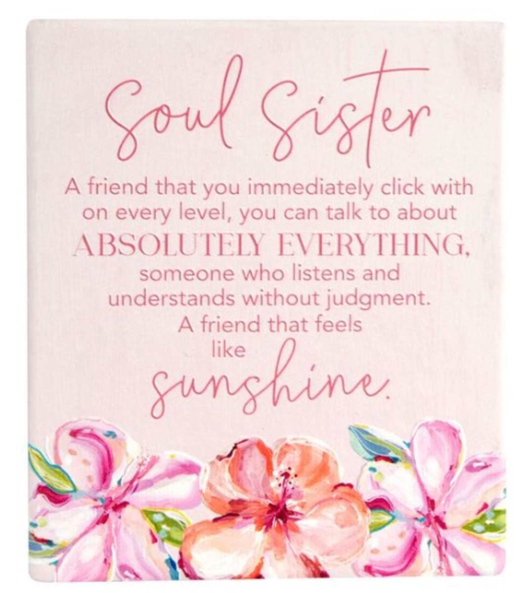 Soul Sister Table Plaque