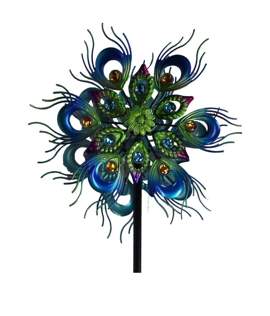 Peacock Feather Spinner Stake