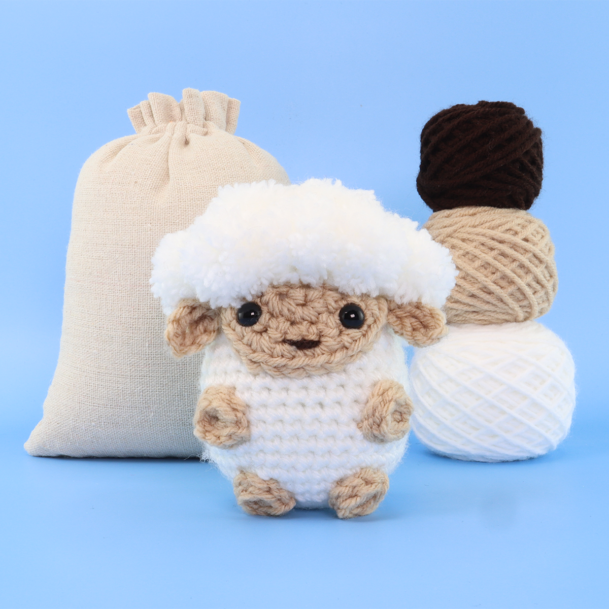 Crochet Kit: Wooly The Sheep