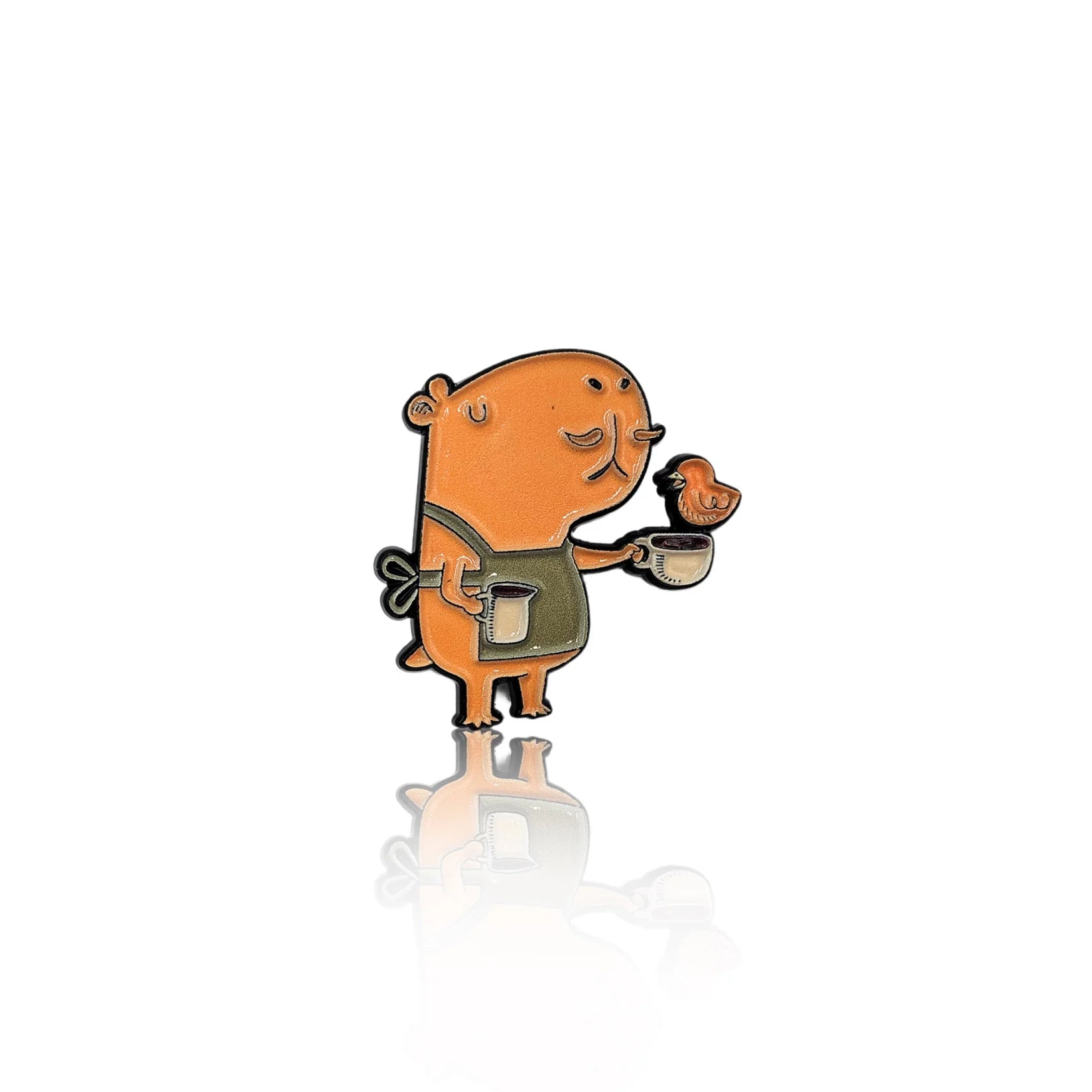 PinBox: The Capybarista Enamel Pin