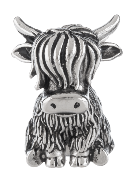 The Brave Little Highland Cow Charm