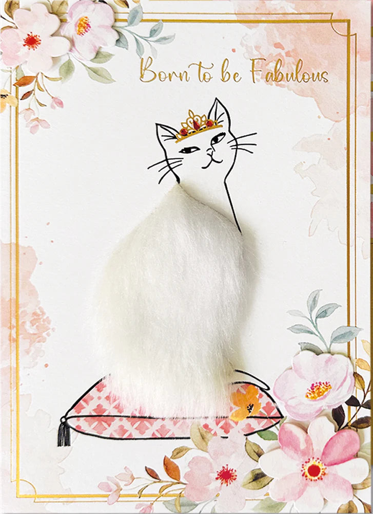 Birthday Card-Glamour Cat
