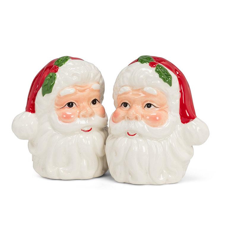 Santa Face Salt and Pepper Shakers