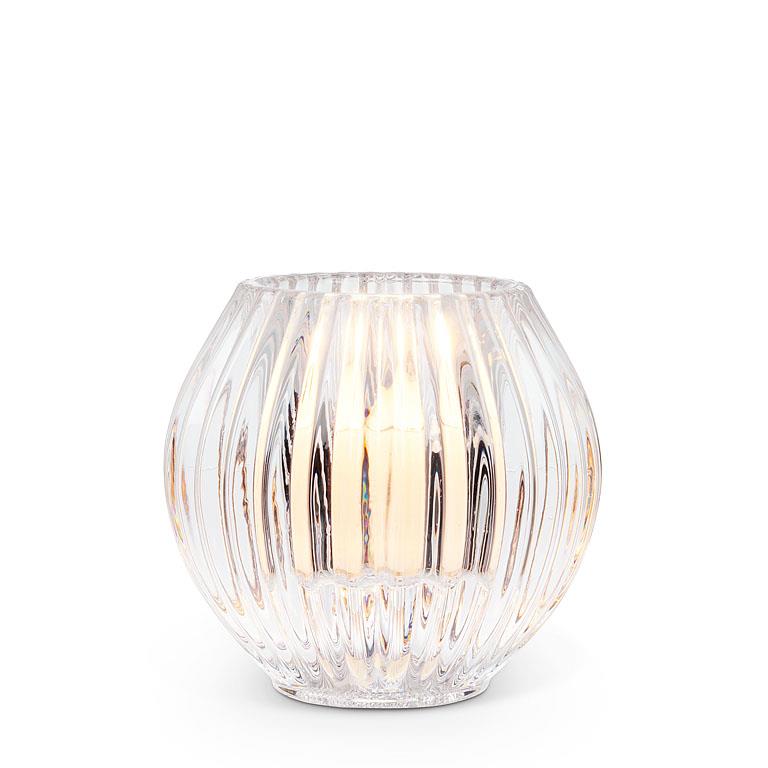Clear Globe Taper/Votive Holder