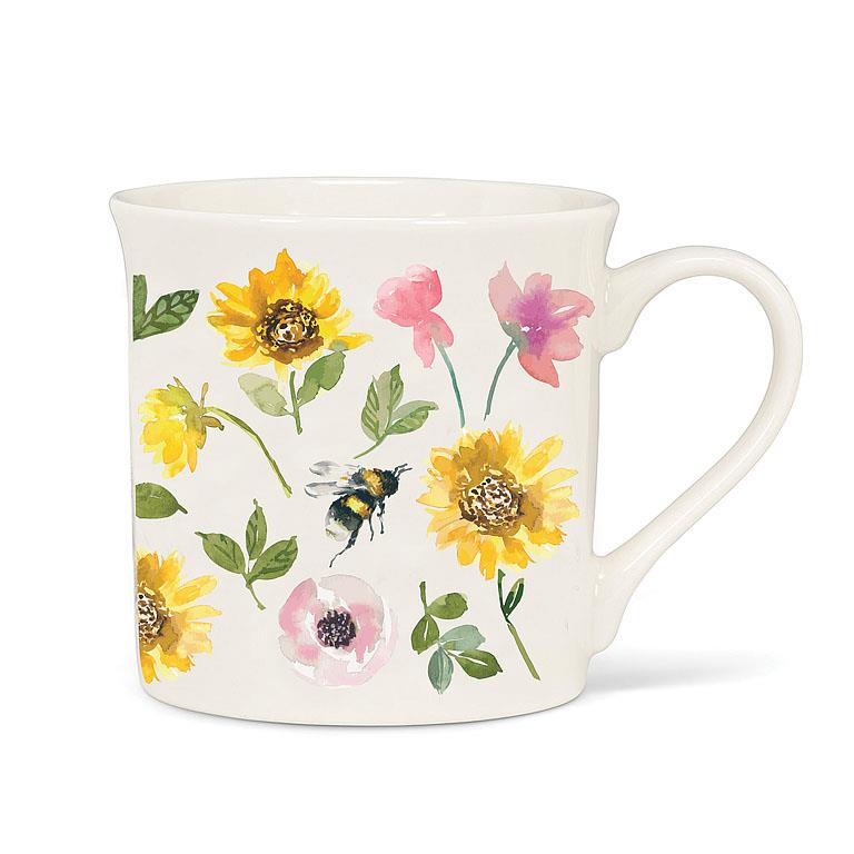 Sunflower & Bees Flared Mug