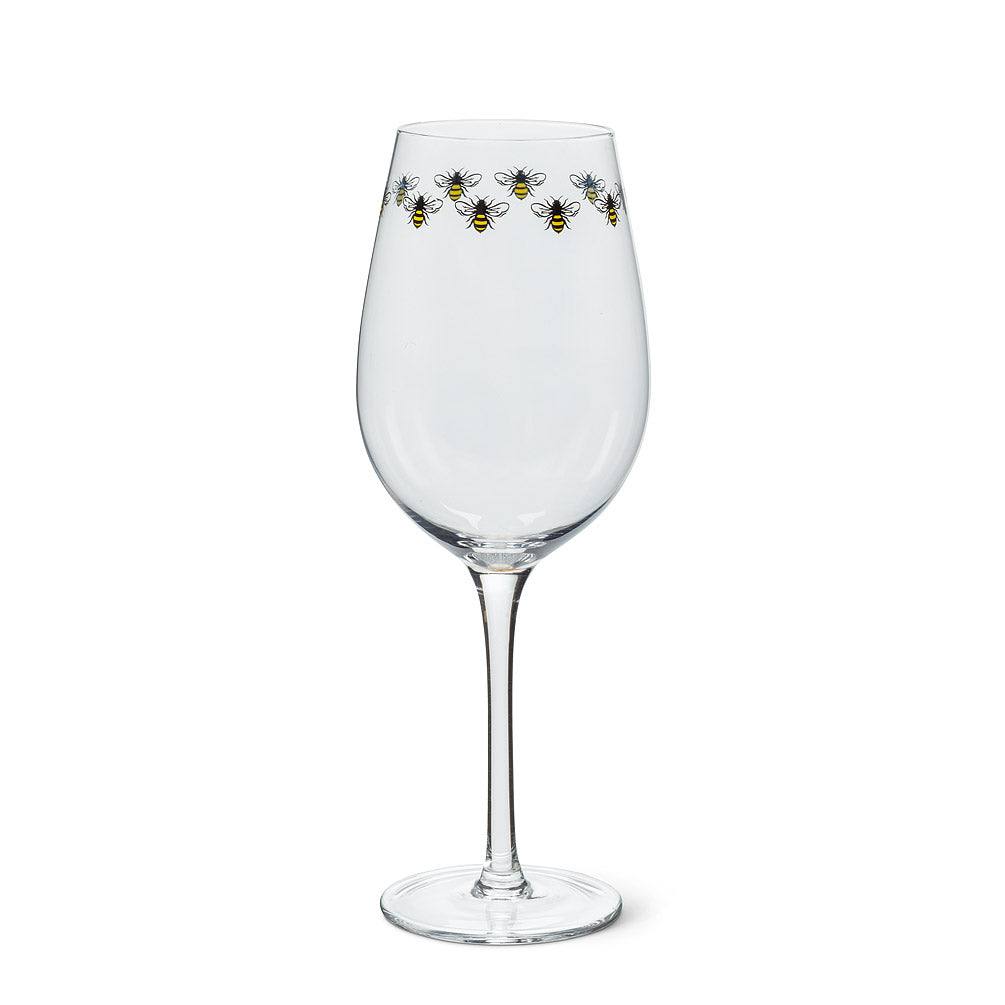 Bee Ring Wine Glass-Final Sale