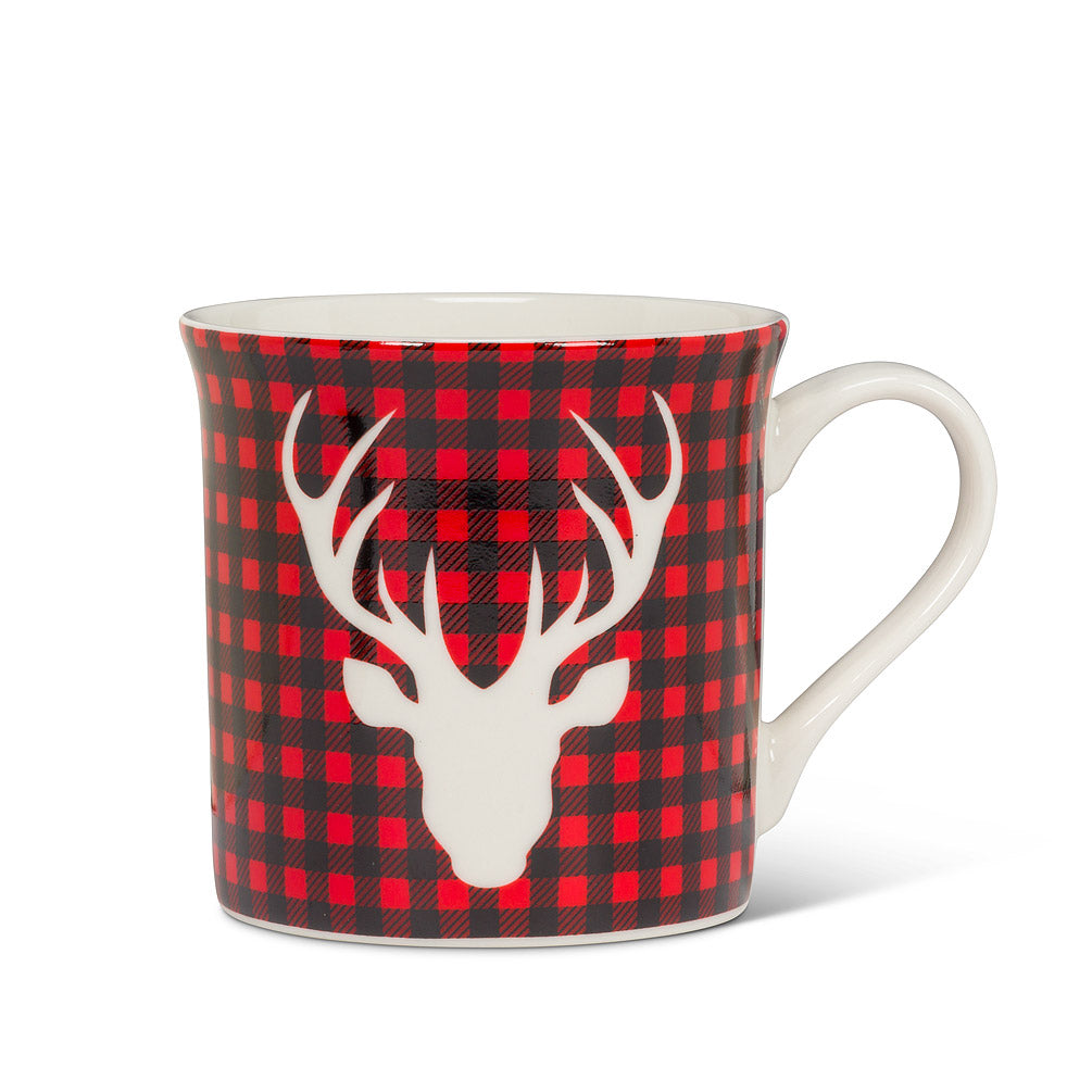 Buffalo Check Deer Mug