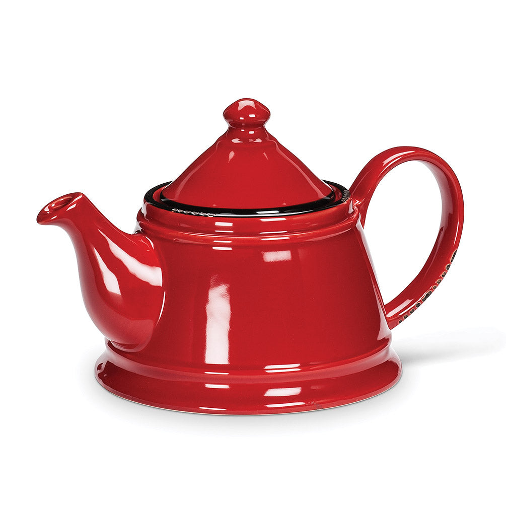 Enamel Look Tea Pot