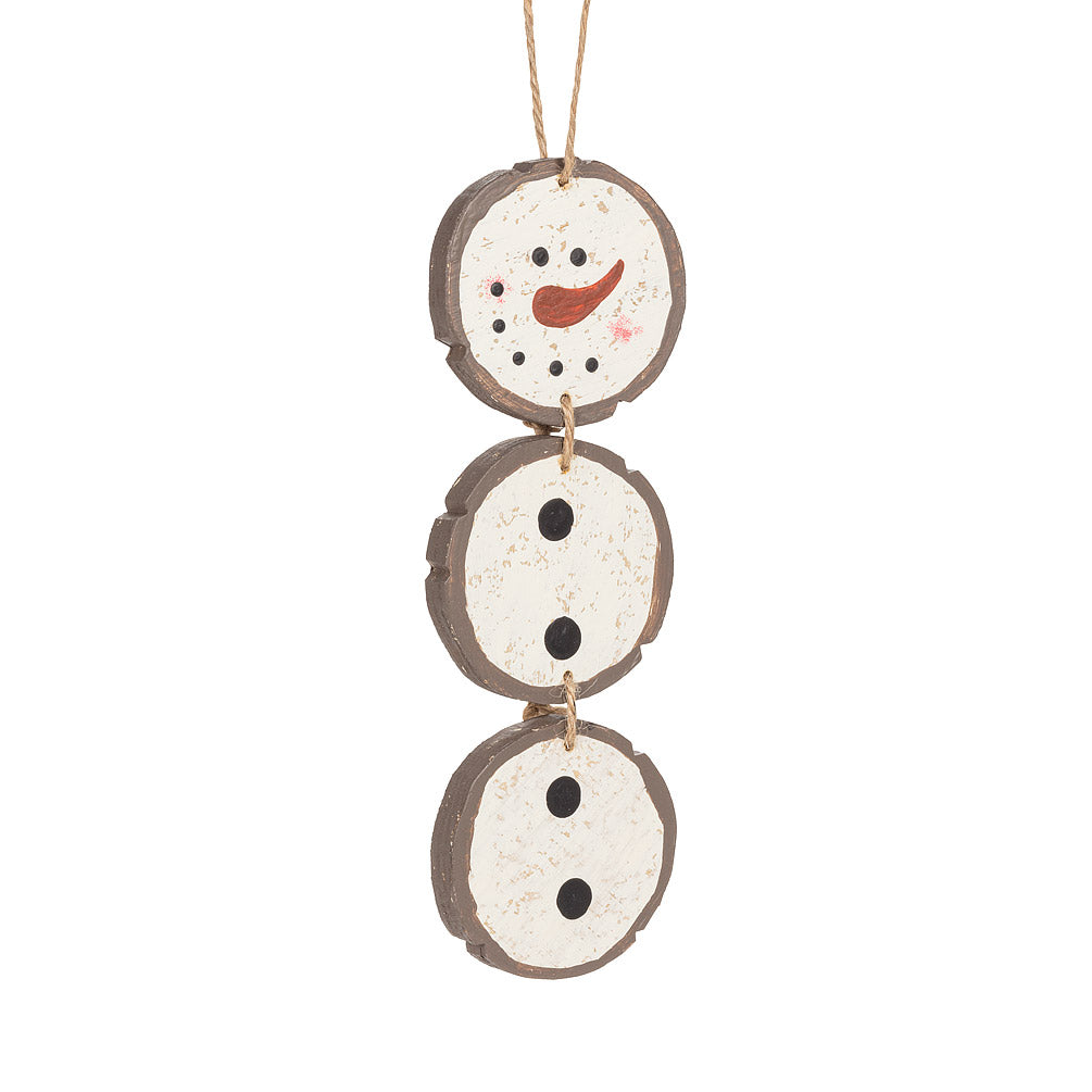 Snowman Disk Ornament