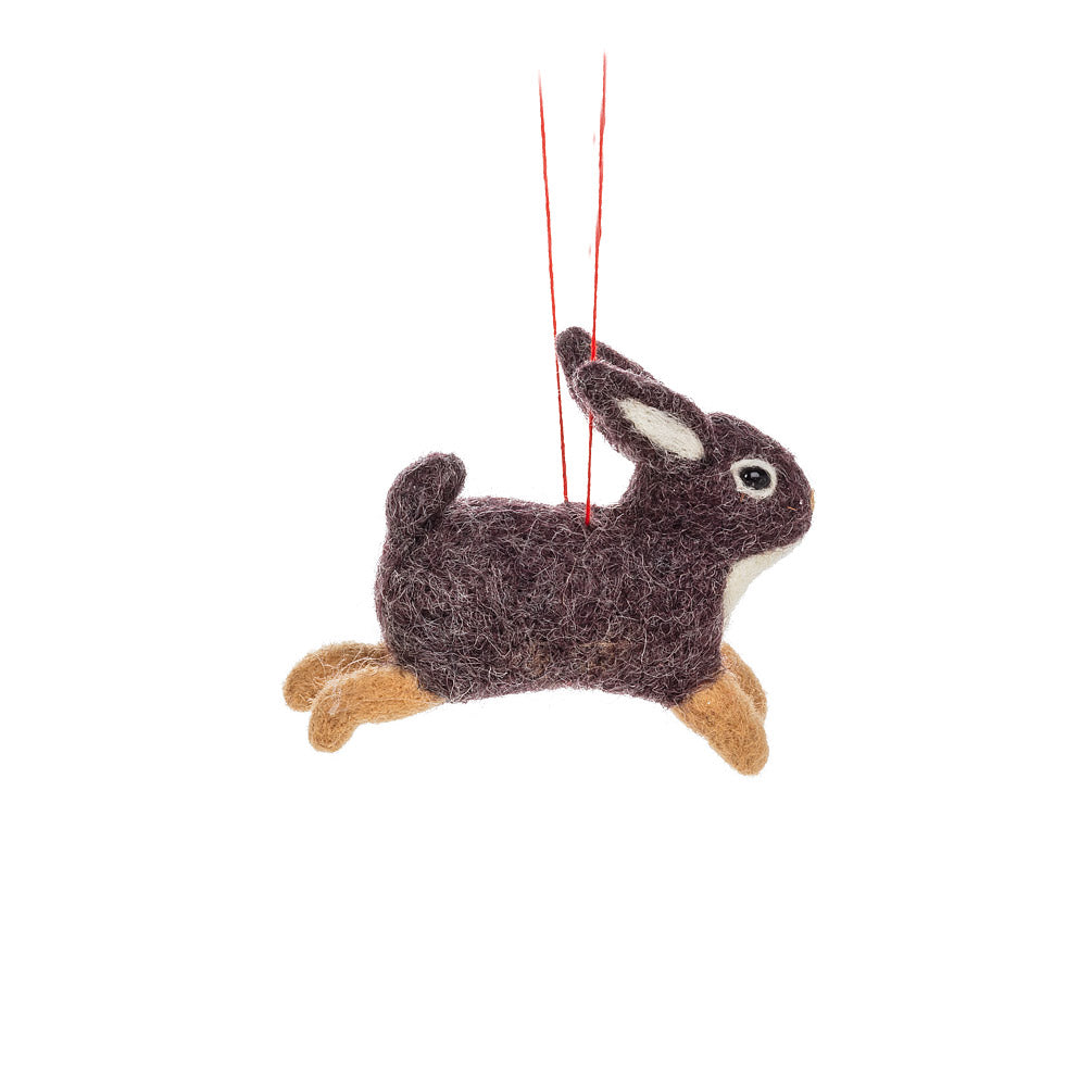 Leaping Rabbit Ornament