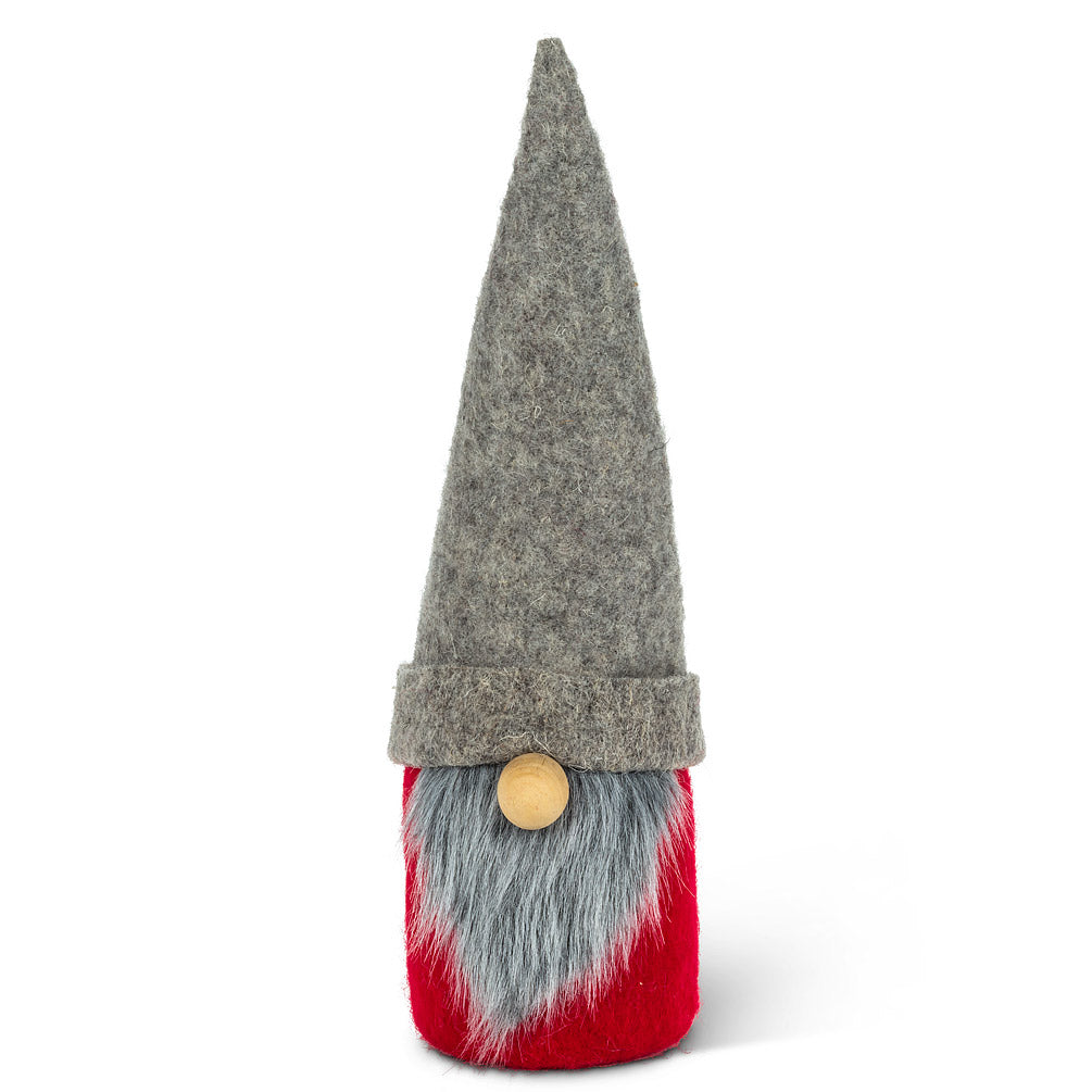 Grey Hat Gnome - 13"H